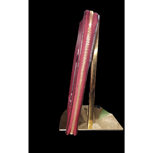 Coach New York red cross grain leather wallet clutch - Picture 5 of 9